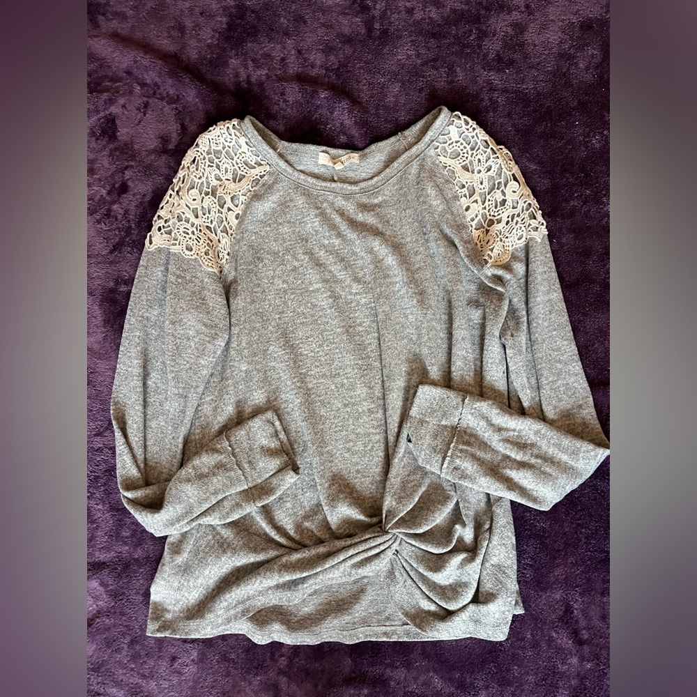 Cozy Crochet Detail Top